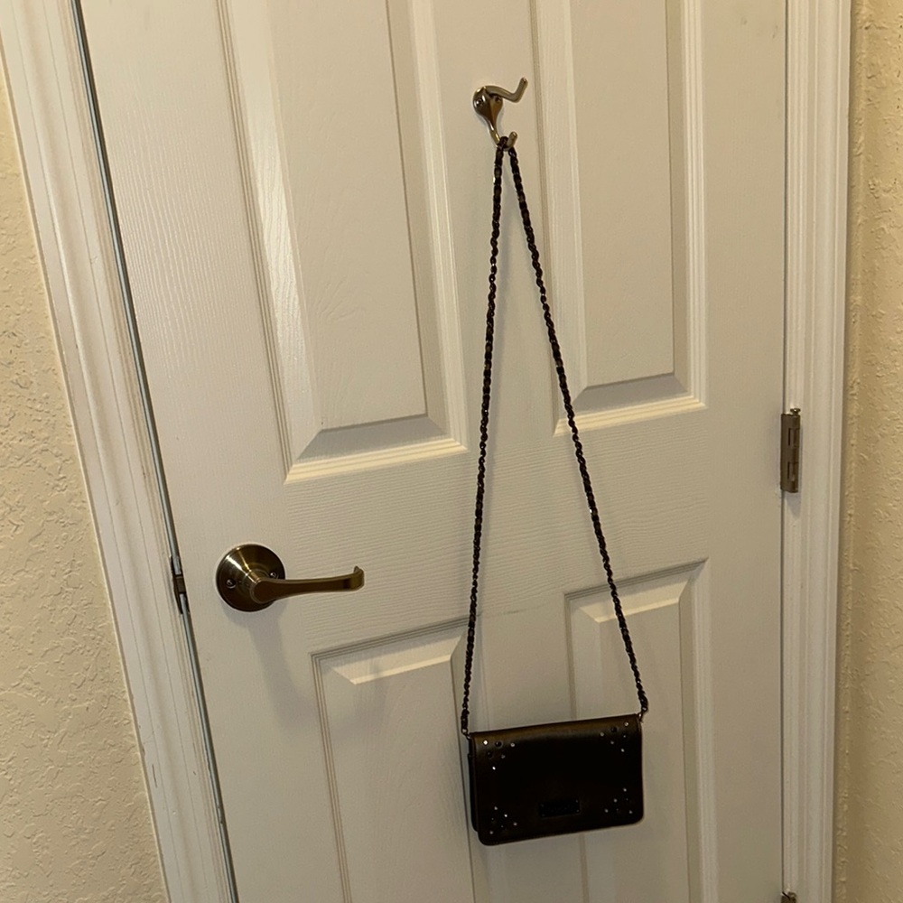 Black Patent Leather Crossbody Bag